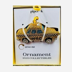 NWT ⚜️🚕⚜️ Piper K New York City Taxi Ornament 2025 Collectibles